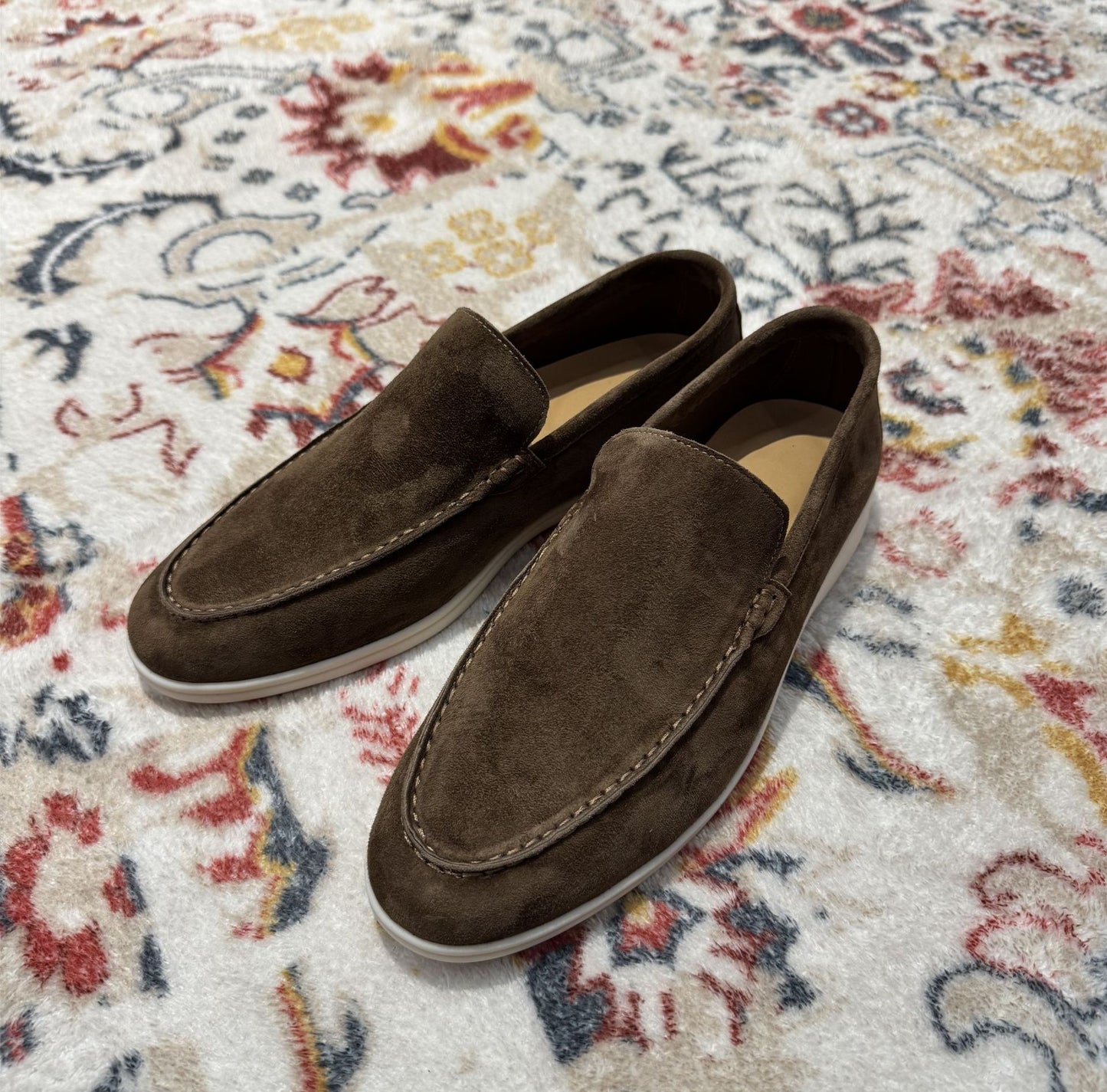 Durable Men's British Retro Slip-on Flat Loafers/doug Shoes