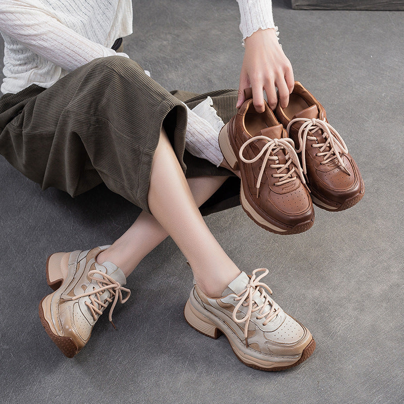 Women's Retro Thick Sports Versatile Fashion Comfortable Women's Casual Shoes