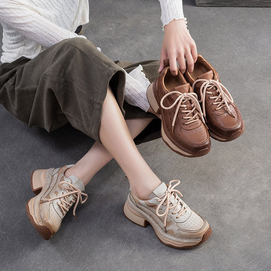 Women's Retro Thick Sports Versatile Fashion Comfortable Women's Casual Shoes