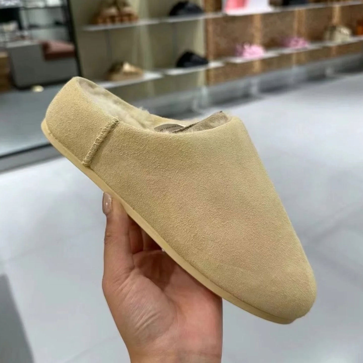 Women's Integrated Retro Small Potatoes Fleece-lined Platform Fluffy Outer Wear Winter Women's Cotton Shoes