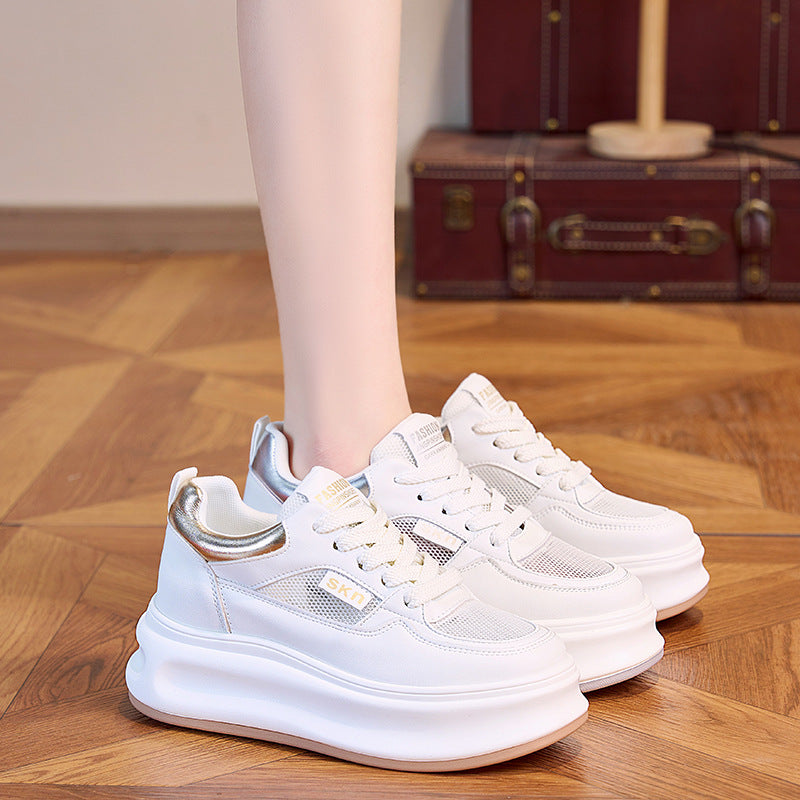 Women's Platform Height Increasing Insole Versatile Mesh Breathable Women's Shoes