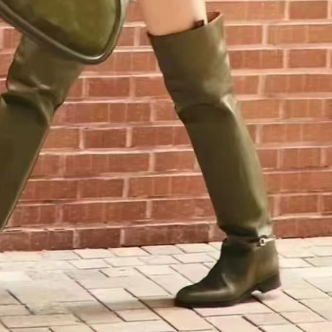 Elegant Comfortable Big Tube Circumference Yards Boots