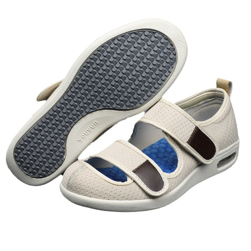 Elegant Summer Mom Lightweight Adjustable Velcro Sandals