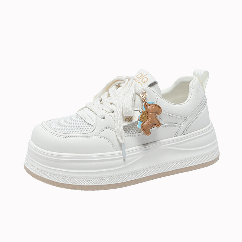 Women's Platform White Summer Breathable Fashion Korean Women's Board Shoes
