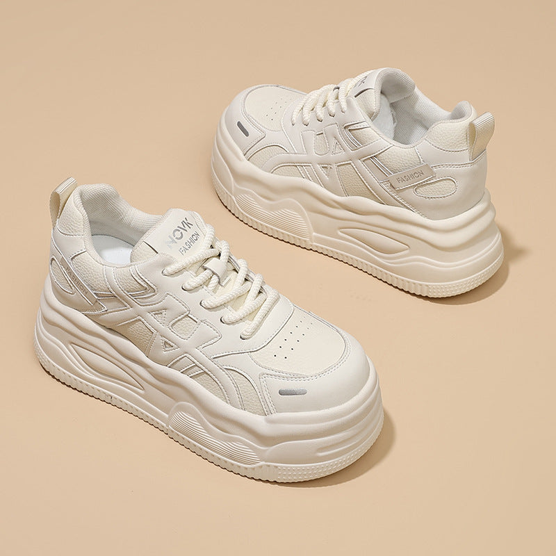 Women's Spring Comfortable Breathable Fashion Height Increasing Thick Casual Shoes