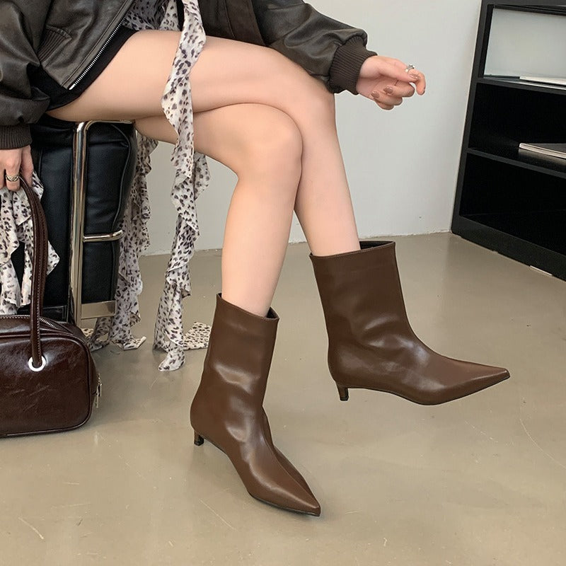 Style Simple Short Fashion Low Fashionable Heels