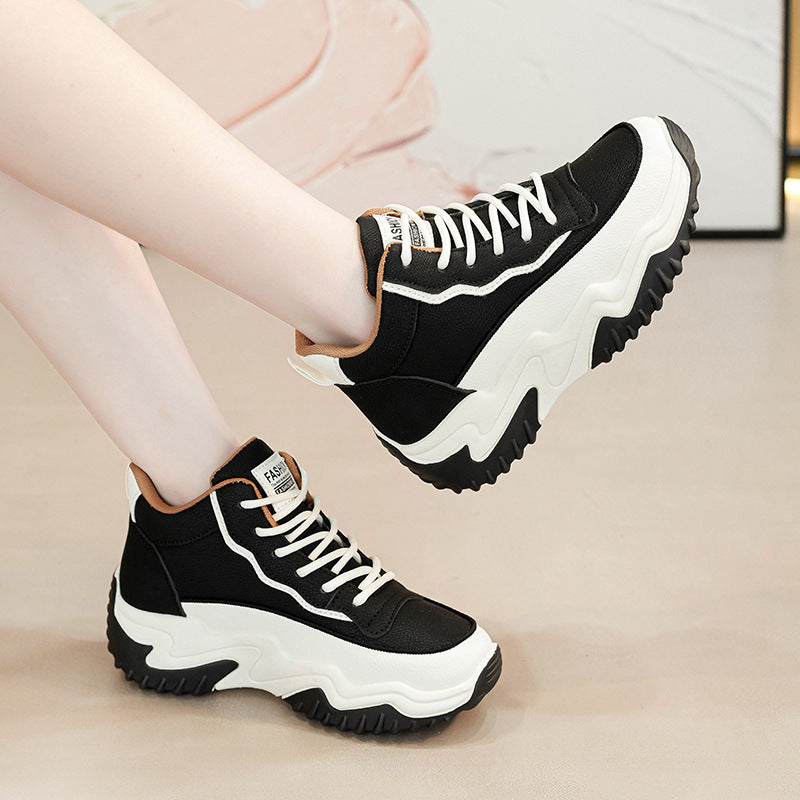 Korean Style Clunky Female Leisure Street Casual Shoes