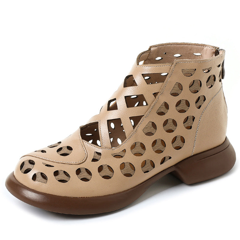 Women's Toe Mid Chunky Breathable Simple Plus Women's Shoes