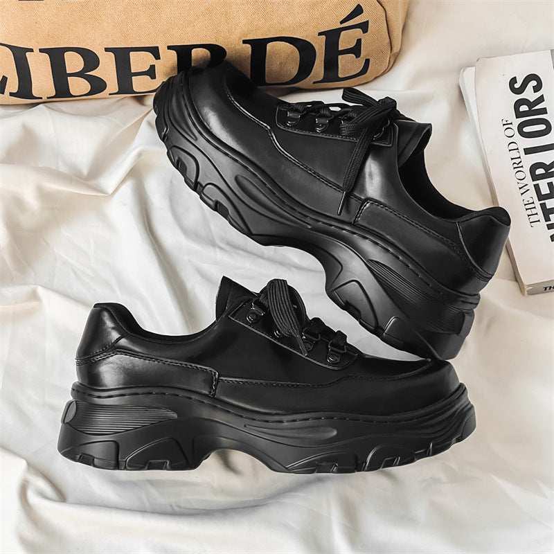 Niche Design Dad High Street Thick Leather Shoes