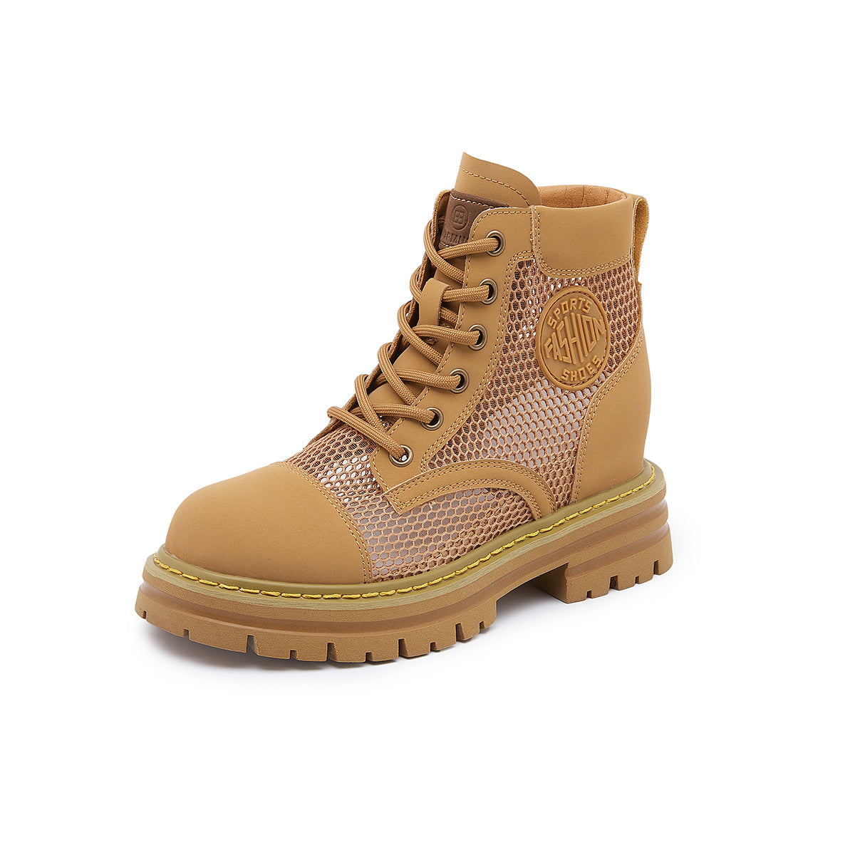 Women's Worker Summer Height Increasing Insole Martin Outdoor Boots