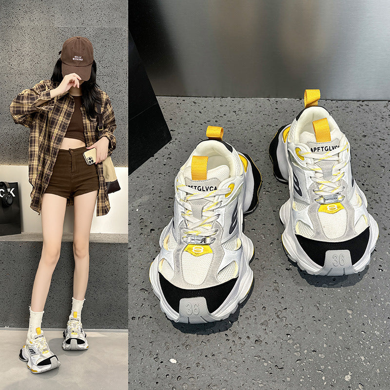 Women's Paris Model Style Platform Height Increasing Women's Sports Shoes