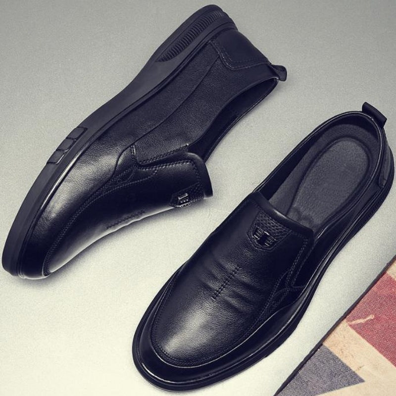 Men's Degrees Business Soft Bottom Slip-on Breathable Leather Shoes