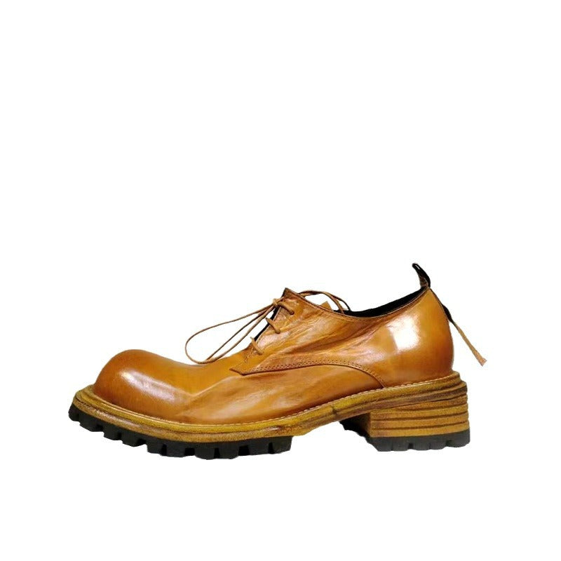 Men's Good Year Bottom Horse Breathable Comfortable Leather Shoes