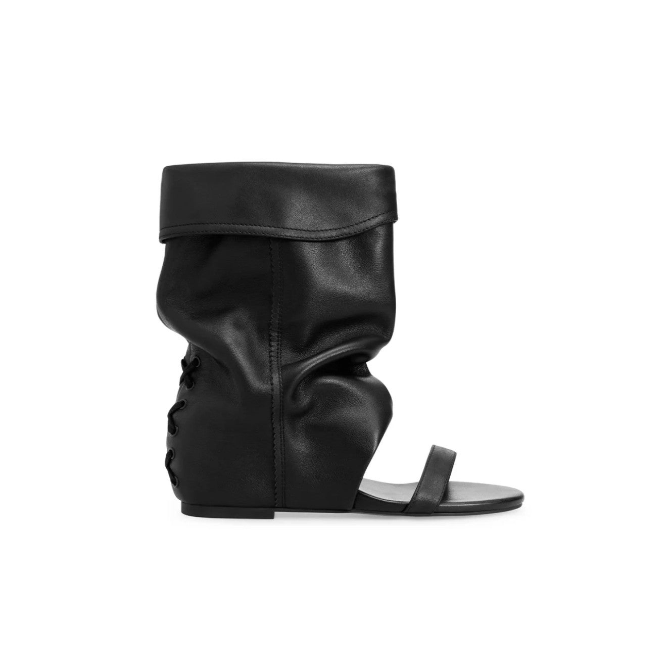 Short Tube Pile Style Height Increasing Insole Hot Pants Fashion Women's Leather Boots