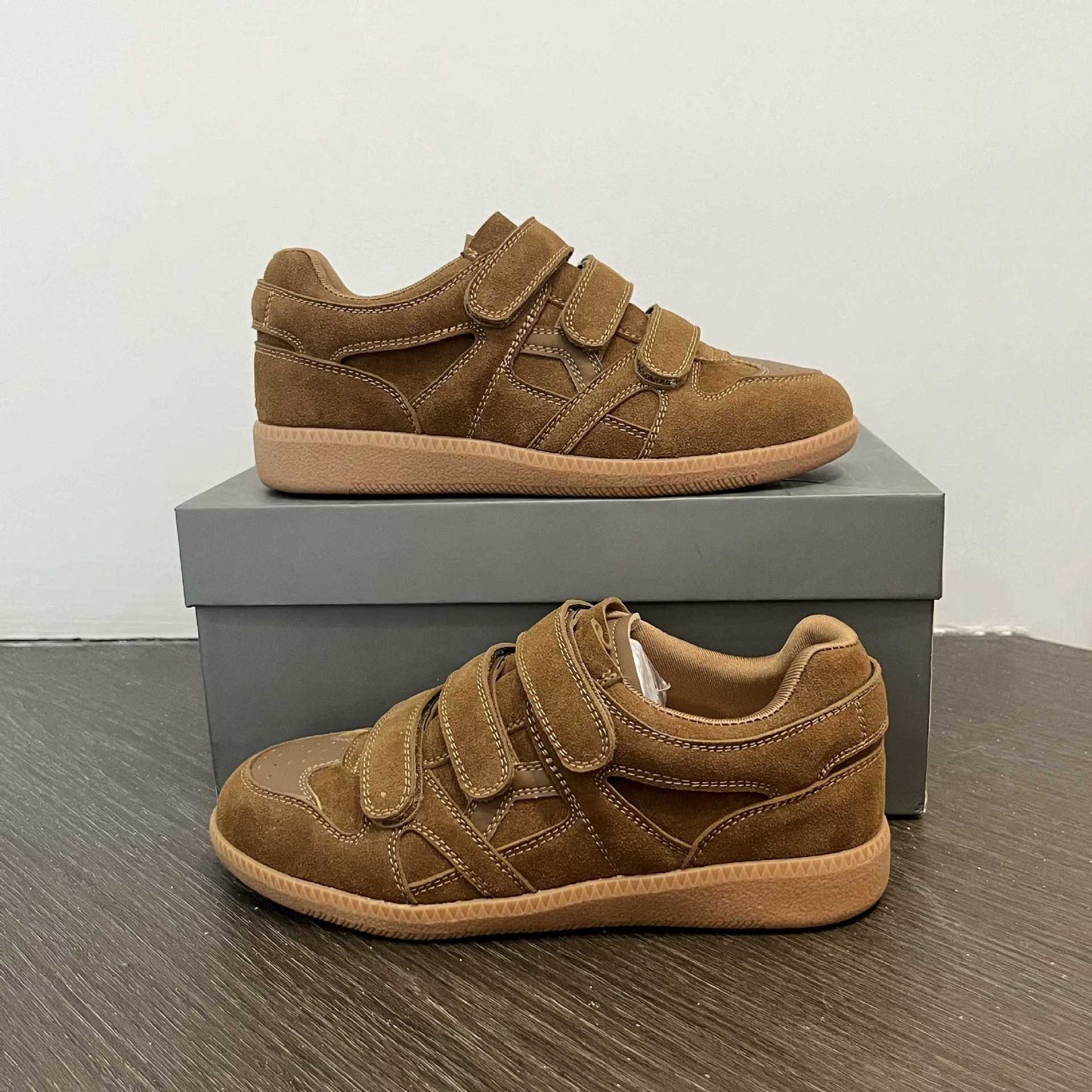 Women's Spring Velcro Triple Retro Sports Fashion Women's Casual Shoes