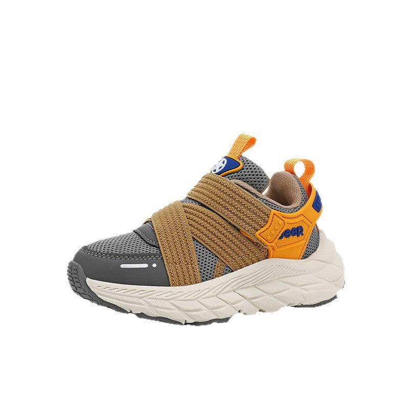 Children's Boy's Outdoor Rebound Breathable Running Mesh Sneakers