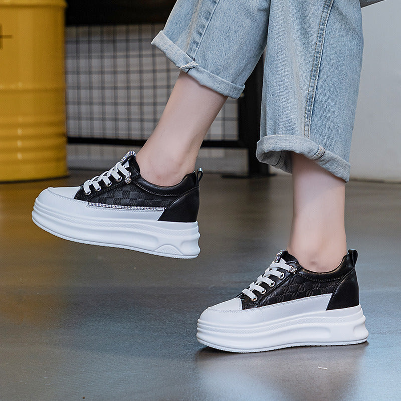 Women's Height Increasing Insole Versatile Sports Korean Style Casual Shoes