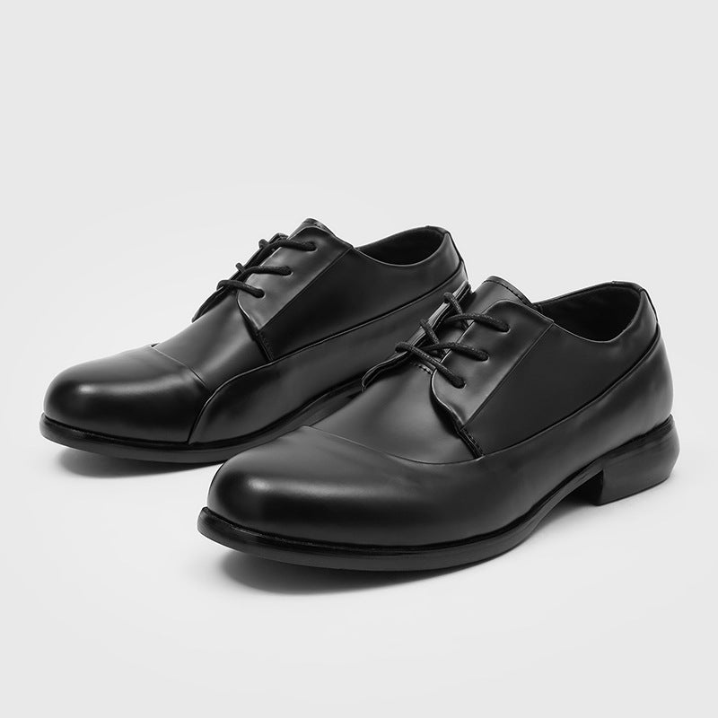 Men's Bottom High-grade Business Wear British Style Black Men's Casual Leather Shoes