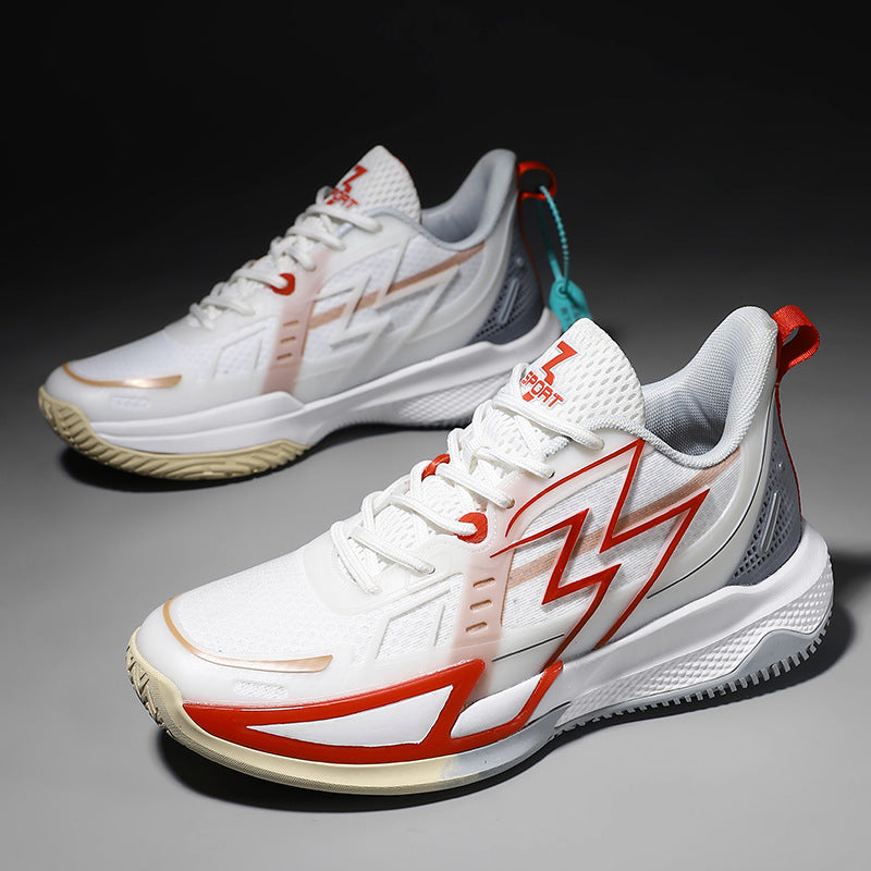 Women's & Men's For Korean Style Fashionable Mesh Breathable Basketball Luminous Shock Men's Sports Shoes
