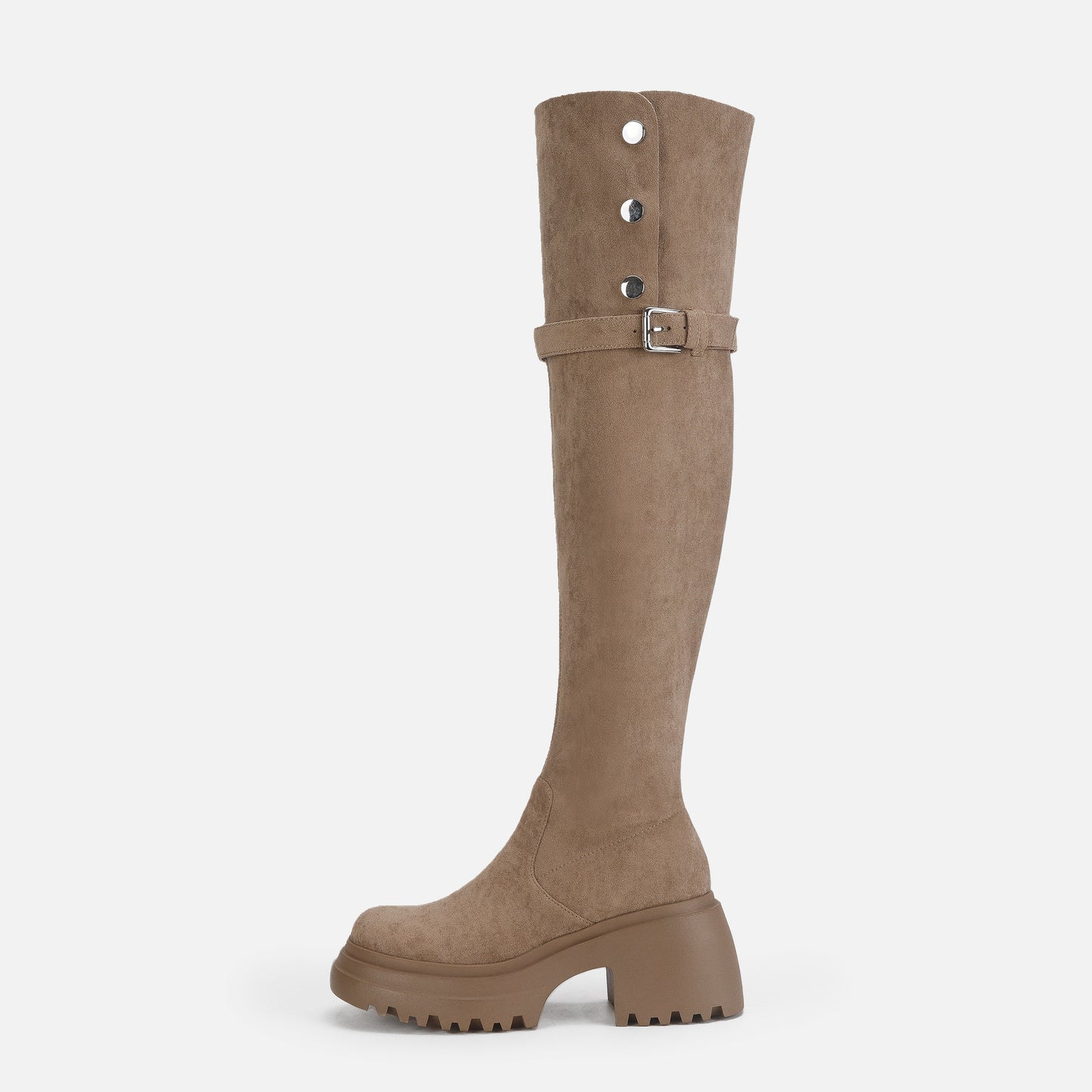 Women's Knee Fold Two Wear Thick Bottom Boots