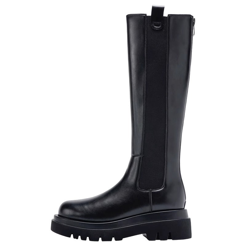 Women's Thick Veet Knight Thick-soled Small Suitable For Large Women's Shoes
