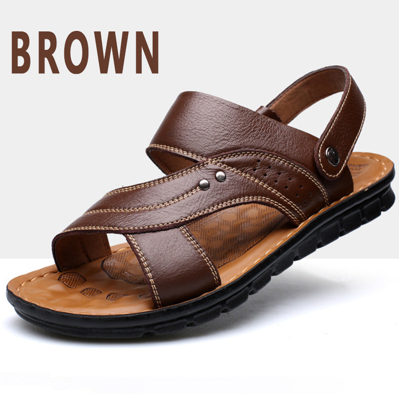 Men's Elegant Three-color Plus Size Beach Sandals