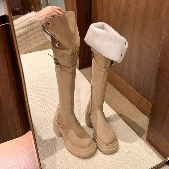 Women's Winter For Thick Wool Warm Outer Wear Snow Boots