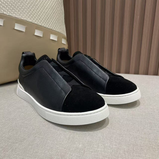 Men's Jea Cowhide Classic Lychee Pattern Deerskin Men's Business Leather Shoes