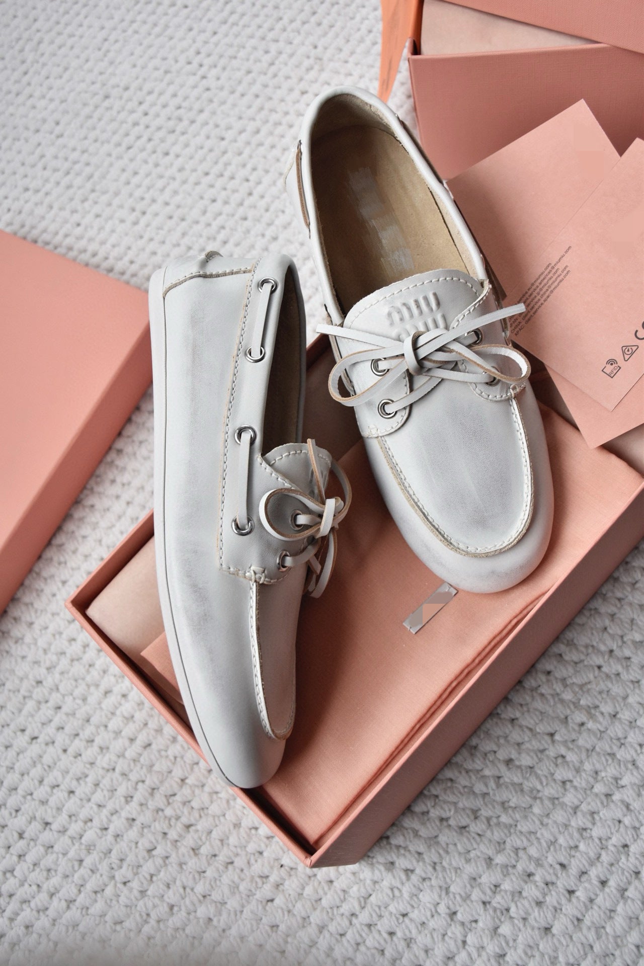 Women's Polished Boat Hand-made Old Round Toe Bowknot Women's Casual Shoes