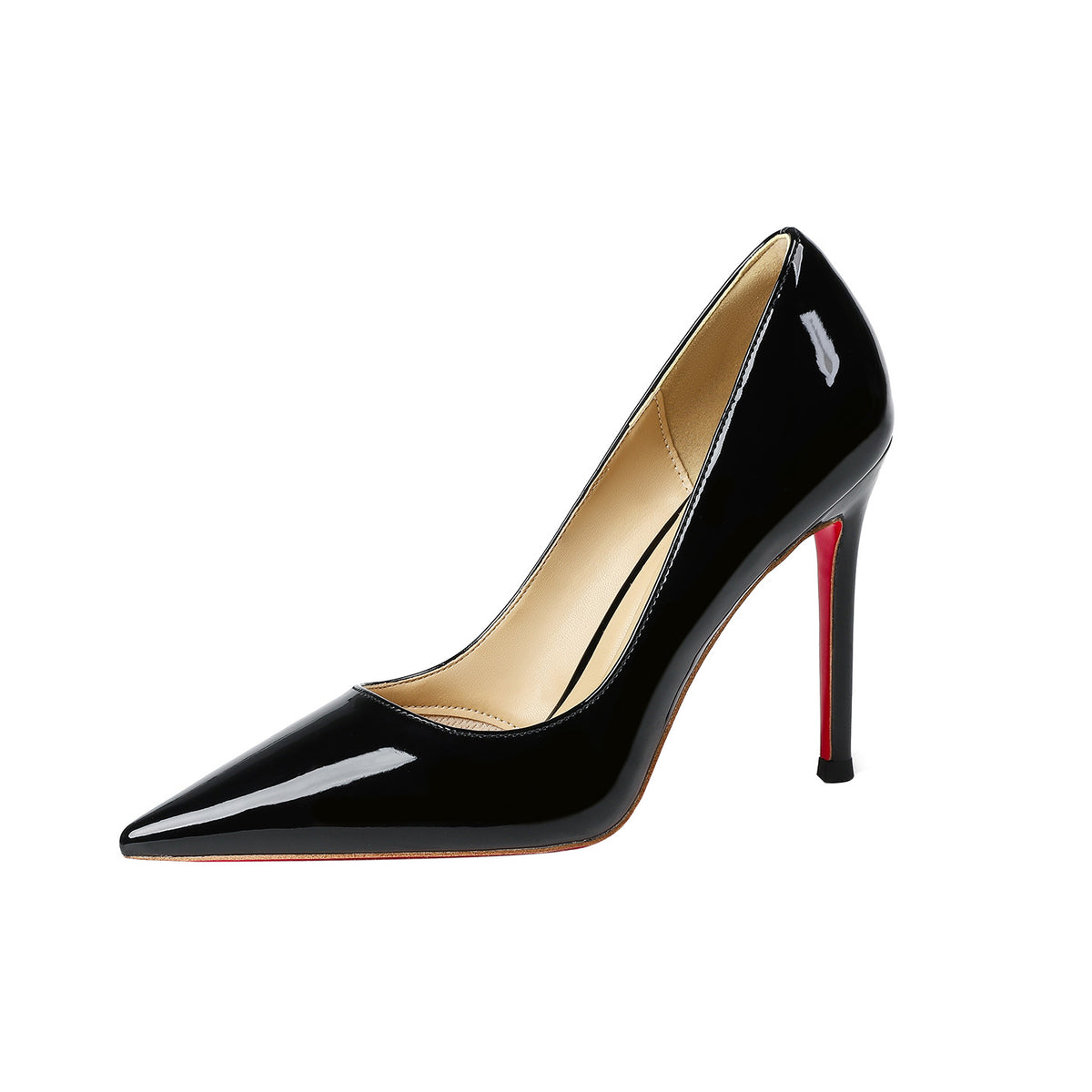 Women's Built-in Toe Protection Air Cotton Nude Pointed High Low-cut Stiletto Women's Fashion Shoes