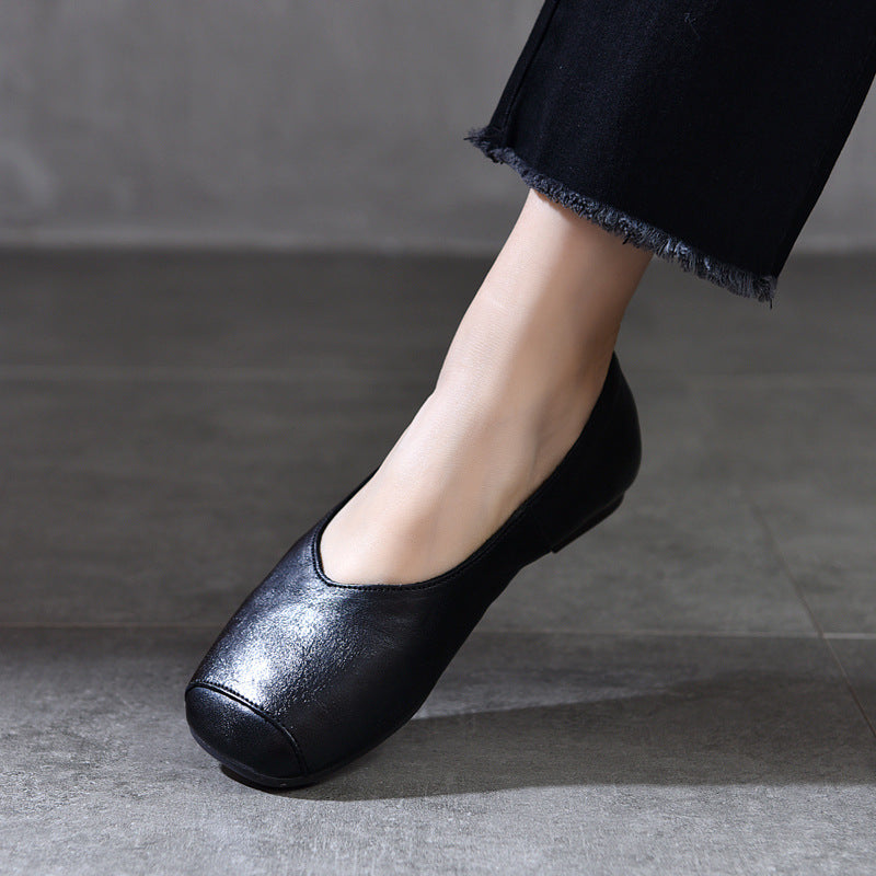 Women's Low-cut Pumps Soft Soled Flats Grandma Spring Women's Fashion Shoes