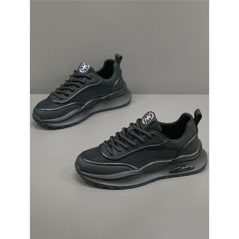 Men's Summer Hollow Mesh Surface Breathable Sports White Men's Business Leather Shoes