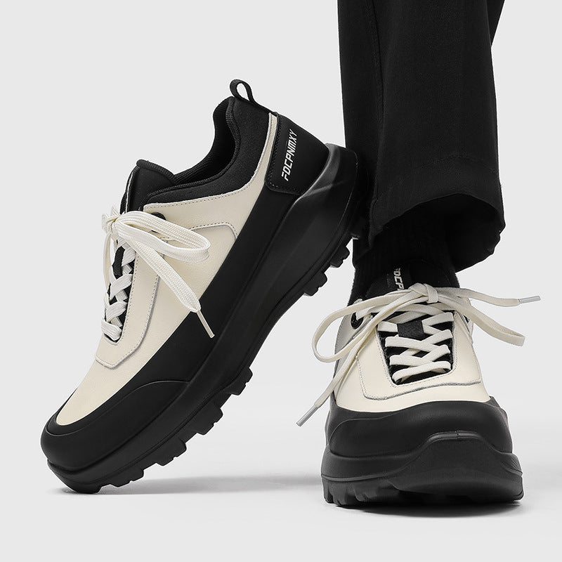 Innovative Fashion Men's Soft Bottom Sports Men's Casual Leather Shoes
