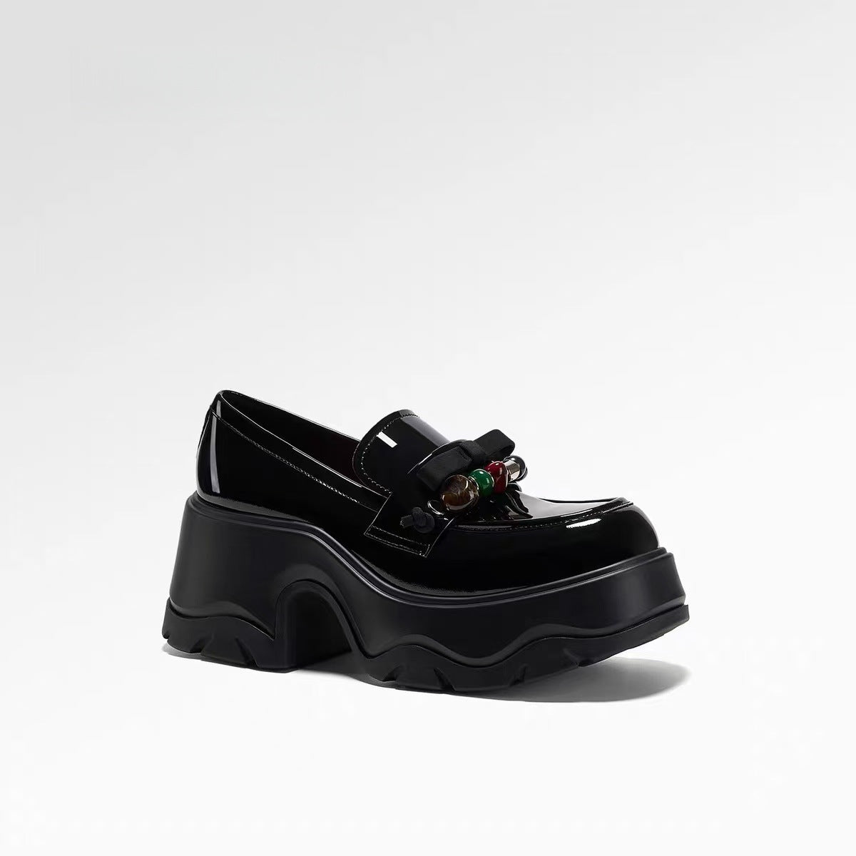 Women's Lin Renaissance British Retro Platform Small Loafers