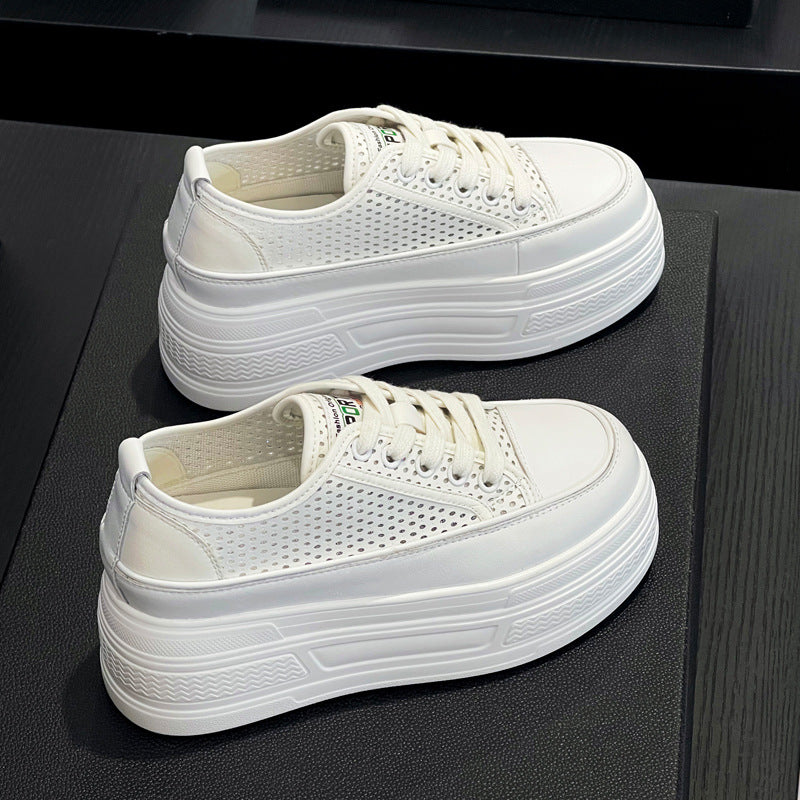 Women's Authentic Hollow Out White Summer Versatile Casual Shoes