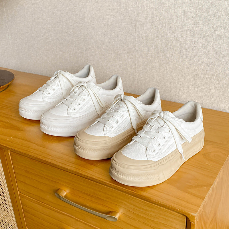 Women's Grape Mom Spring Platform Hidden White Casual Shoes