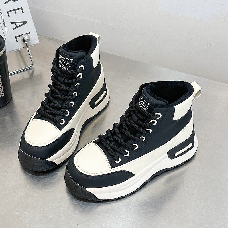 Women's Platform Winter In Cotton Veet Super Sneakers