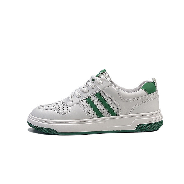 Men's Board Flat Summer Breathable Type White Sneakers