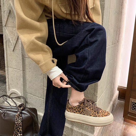 Women's Color Vintage Fleece-lined Thick Bottom Furry Golden Goose Women's Fashion Shoes
