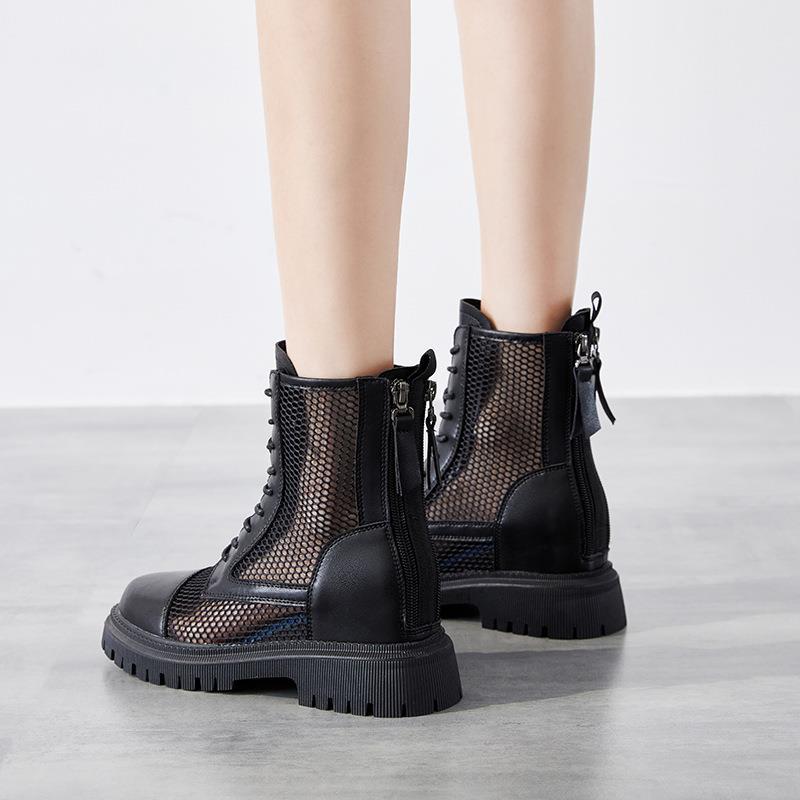 Women's Height Increasing Insole Summer Thin Breathable Ankle Boots
