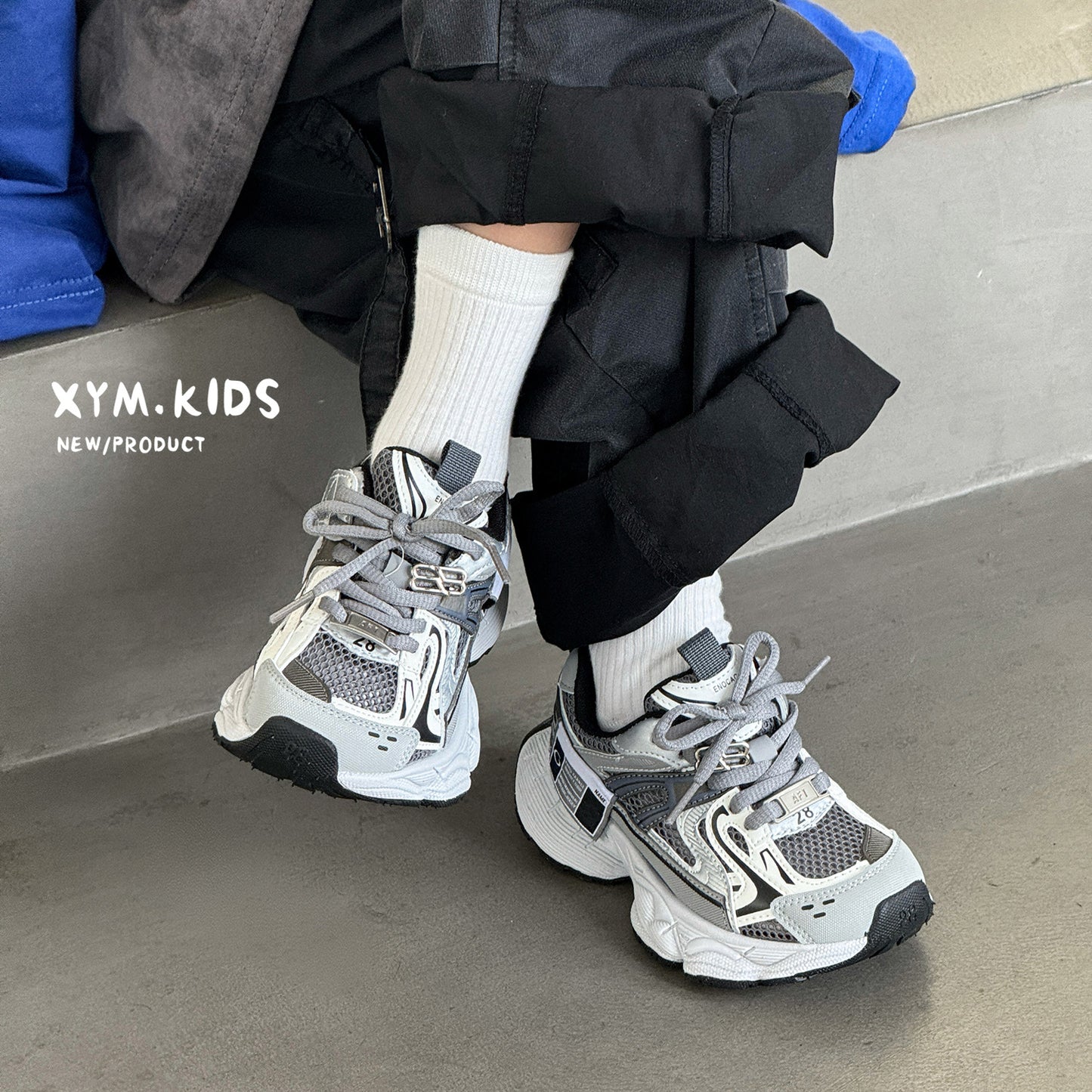 Children's Dad Summer Running Fashion Mesh Single-layer Breathable Sneakers
