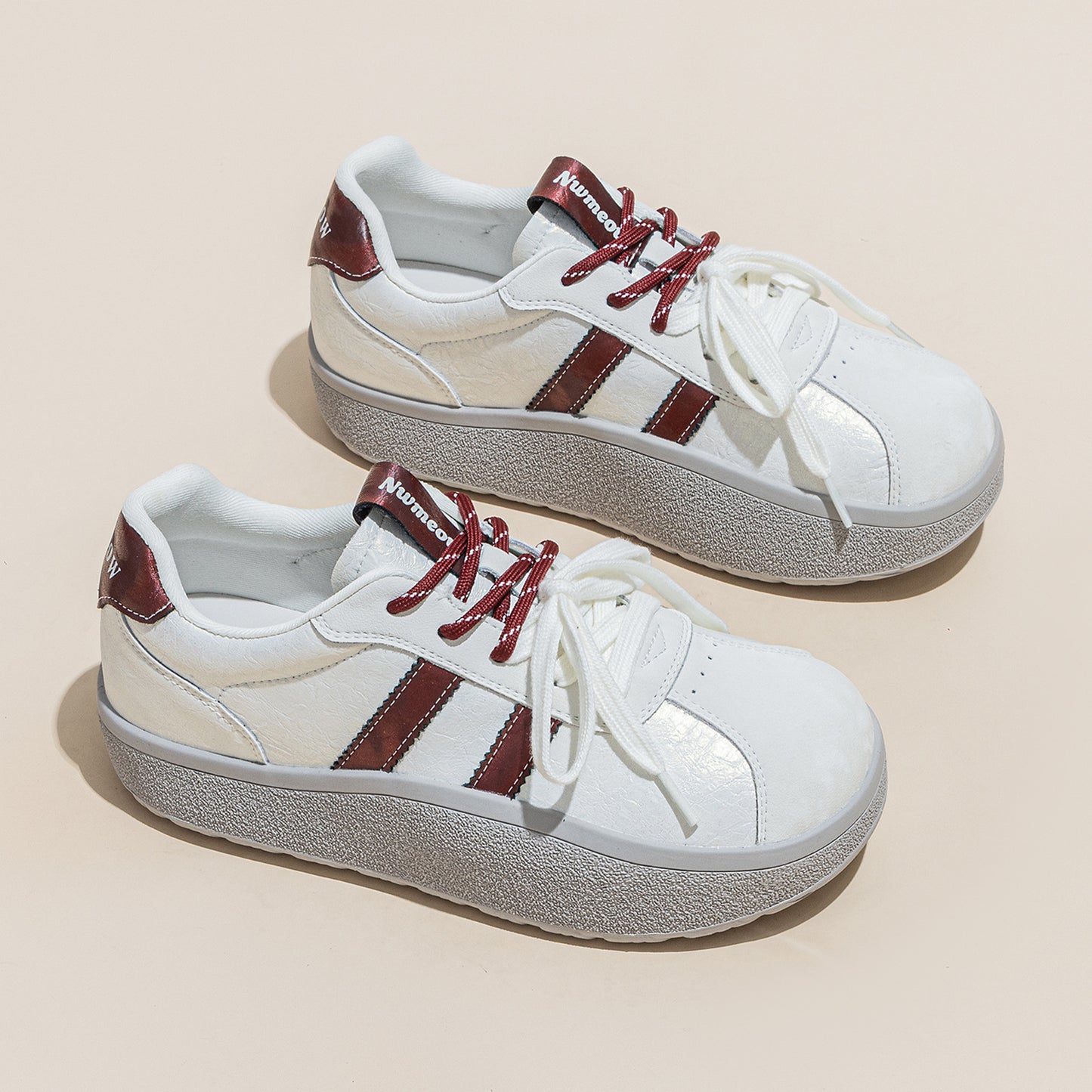 Women's White For Spring Thick Sole Increased Comfortable Breathable Leisure Women's Casual Shoes