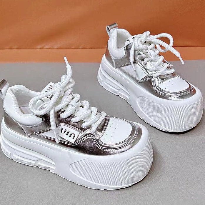 Women's White Ugly Cute Big Head Bread Women's Casual Shoes