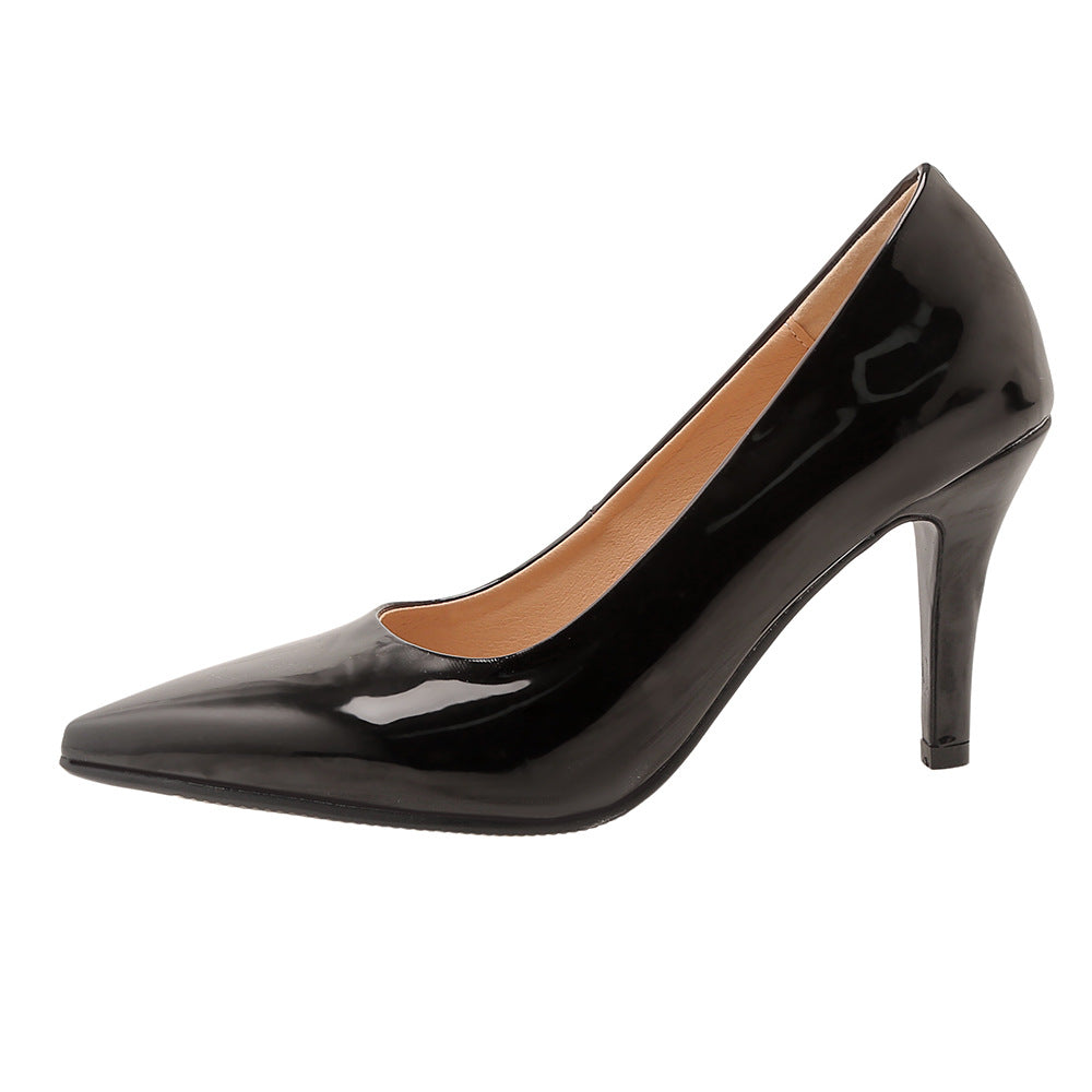 Women's Autumn Stiletto Plaid Pumps Plus Size Heels