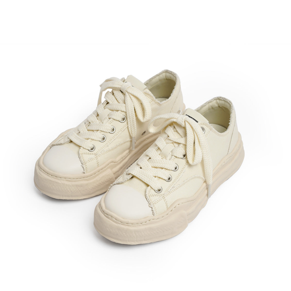 Women's & Men's Washed Dissoed Breathable Platform Height Increasing Canvas Shoes