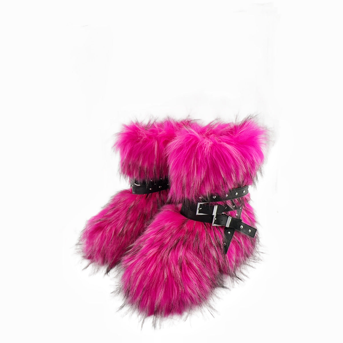 Street Hot Platform Punk Rivet Slimming Snow Boots