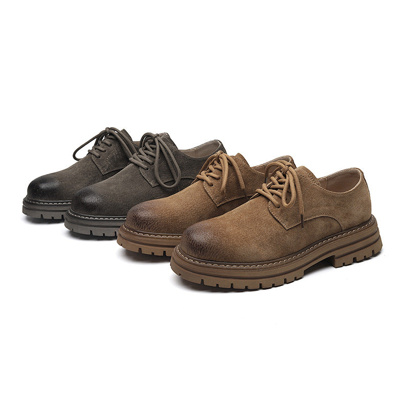 Men's Retro Big Toe Increased Martin Leather Shoes