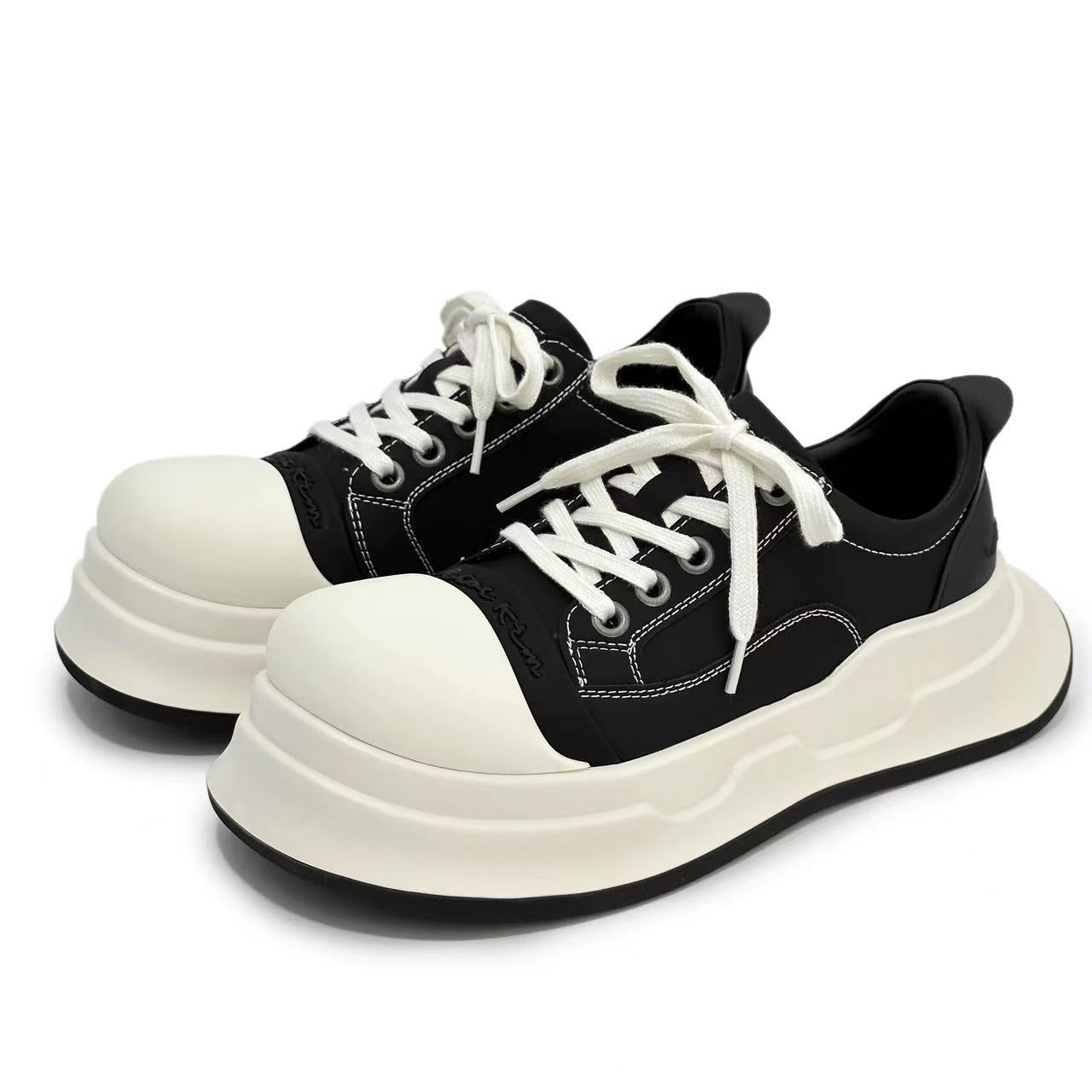 Women's & Men's Mickey Ugly Cute Big Head Platform Height Increasing Summer Men's Board Shoes