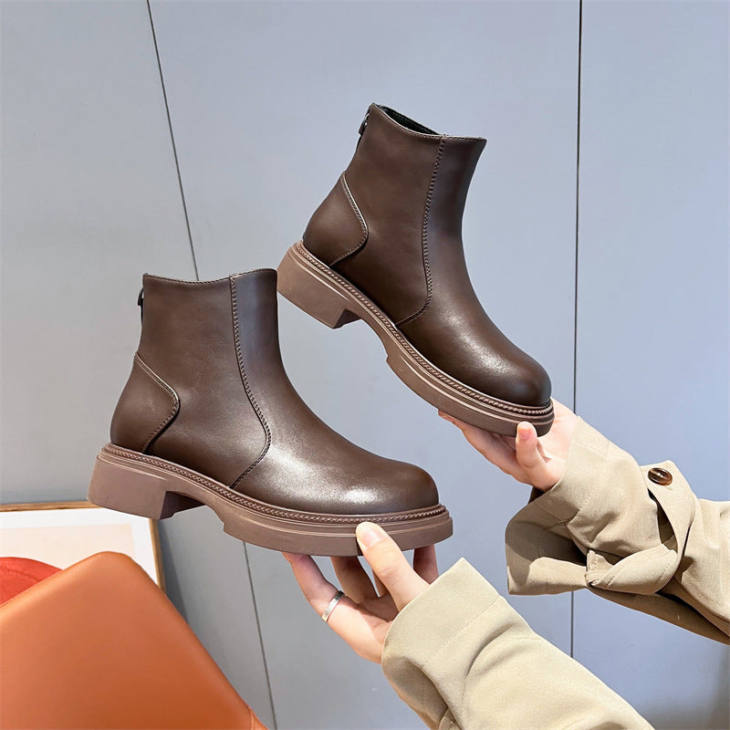 Martin Female British Style Veet Short Big Boots