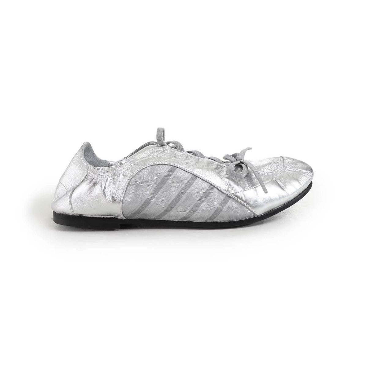 Women's Ballet Comfortable German Training Summer Bow Flat Stitching Lace Women's Casual Shoes